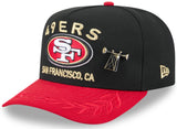 Men's San Francisco 49ers New Era Black 2025 On Stage NFL Draft A-Frame 59FIFTY Fitted Hat - Pro Jersey Sports