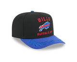 Men's Buffalo Bills New Era 2025 NFL Draft Black A-Frame 9FIFTY Snapback Adjustable Hat - Pro Jersey Sports