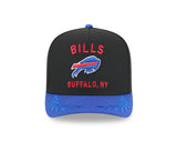 Men's Buffalo Bills New Era 2025 NFL Draft Black A-Frame 9FIFTY Snapback Adjustable Hat - Pro Jersey Sports