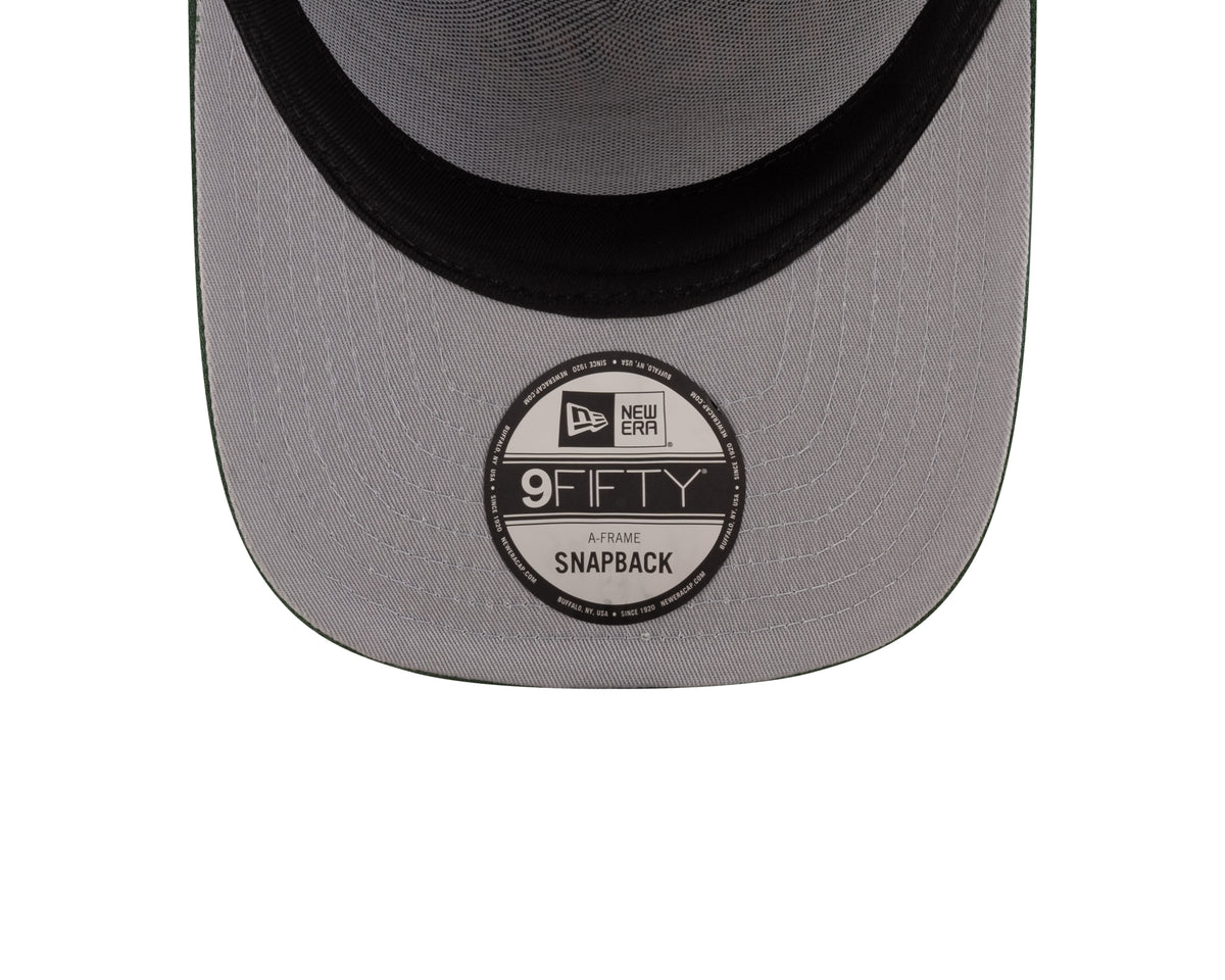 Men's Green Bay Packers New Era 2025 NFL Draft Black A-Frame 9FIFTY Snapback Adjustable Hat - Pro Jersey Sports