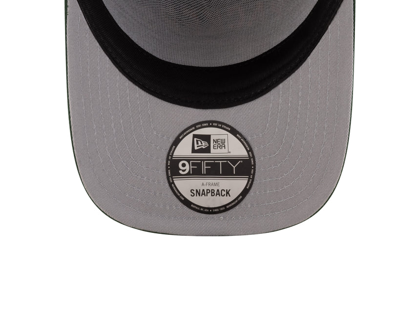 Men's Green Bay Packers New Era 2025 NFL Draft Black A-Frame 9FIFTY Snapback Adjustable Hat - Pro Jersey Sports