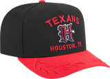 Men's Houston Texans New Era 2025 NFL Draft Black A-Frame 9FIFTY Snapback Adjustable Hat - Pro Jersey Sports