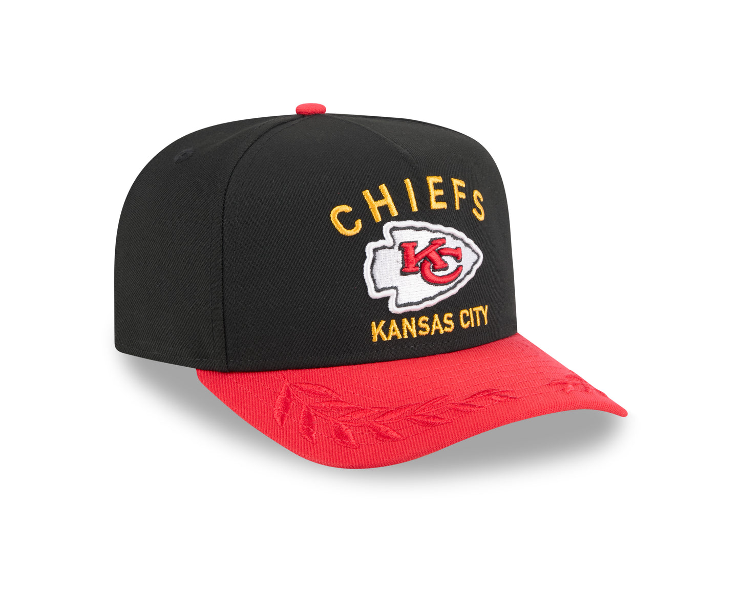 Men's Kansas City Chiefs New Era 2025 NFL Draft Black A-Frame 9FIFTY Snapback Adjustable Hat - Pro Jersey Sports