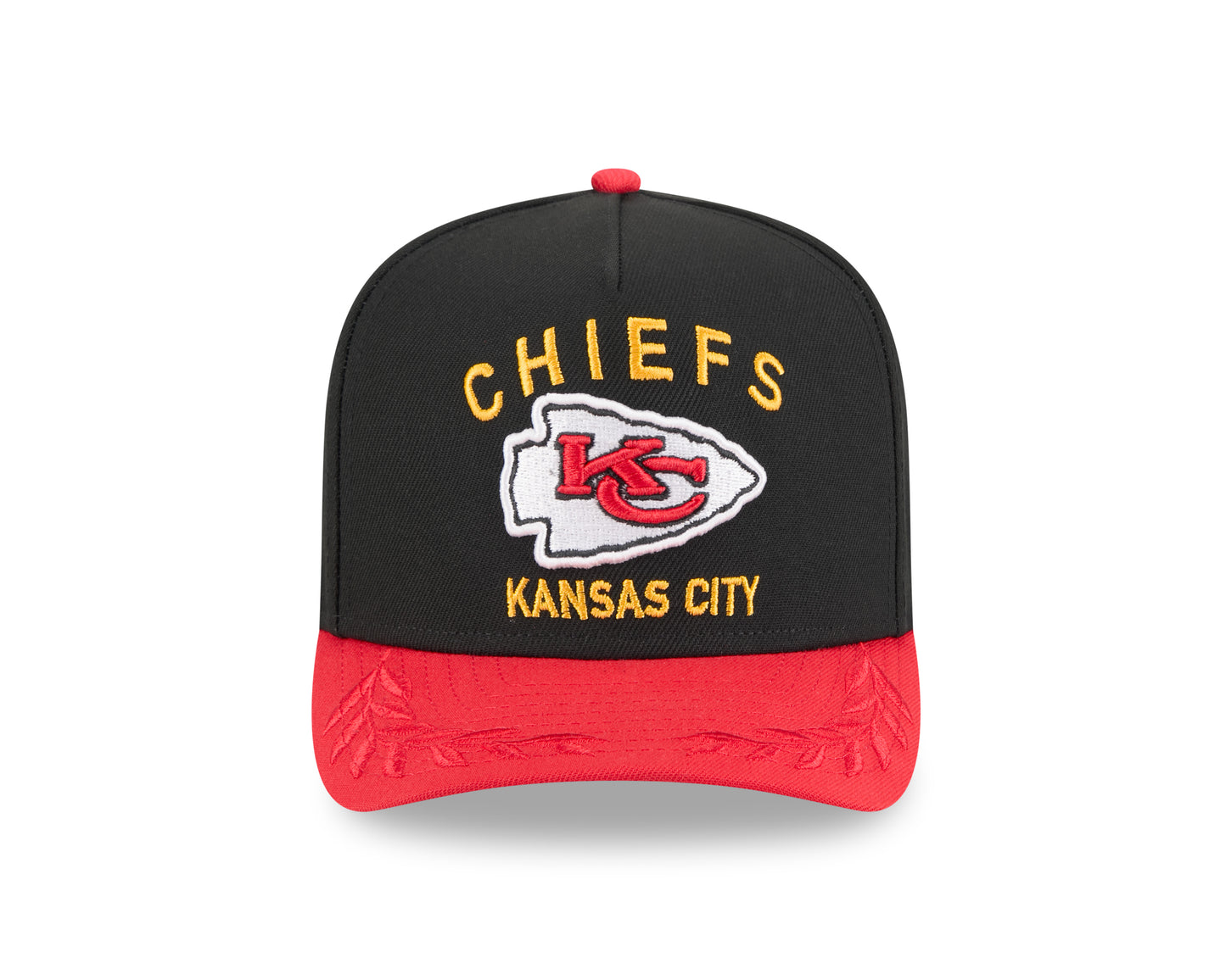 Men's Kansas City Chiefs New Era 2025 NFL Draft Black A-Frame 9FIFTY Snapback Adjustable Hat - Pro Jersey Sports