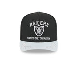 Men's Las Vegas Raiders New Era 2025 NFL Draft Black A-Frame 9FIFTY Snapback Adjustable Hat - Pro Jersey Sports