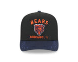 Men's Chicago Bears New Era 2025 NFL Draft Black A-Frame 9FIFTY Snapback Adjustable Hat - Pro Jersey Sports