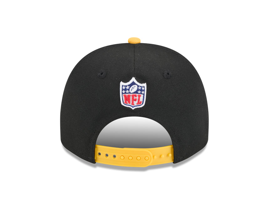 Men's Pittsburgh Steelers New Era 2025 NFL Draft Black A-Frame 9FIFTY Snapback Adjustable Hat - Pro Jersey Sports