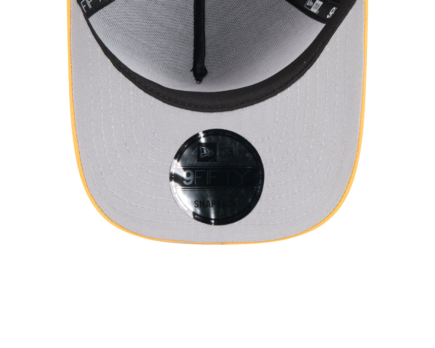 Men's Pittsburgh Steelers New Era 2025 NFL Draft Black A-Frame 9FIFTY Snapback Adjustable Hat - Pro Jersey Sports