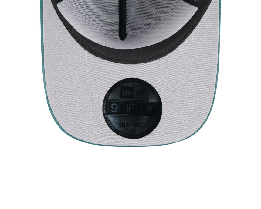 Men's Philadelphia Eagles New Era 2025 NFL Draft Black A-Frame 9FIFTY Snapback Adjustable Hat - Pro Jersey Sports