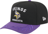 Men's Minnesota Vikings New Era 2025 NFL Draft Black A-Frame 9FIFTY Snapback Adjustable Hat - Pro Jersey Sports