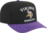 Men's Minnesota Vikings New Era 2025 NFL Draft Black A-Frame 9FIFTY Snapback Adjustable Hat - Pro Jersey Sports