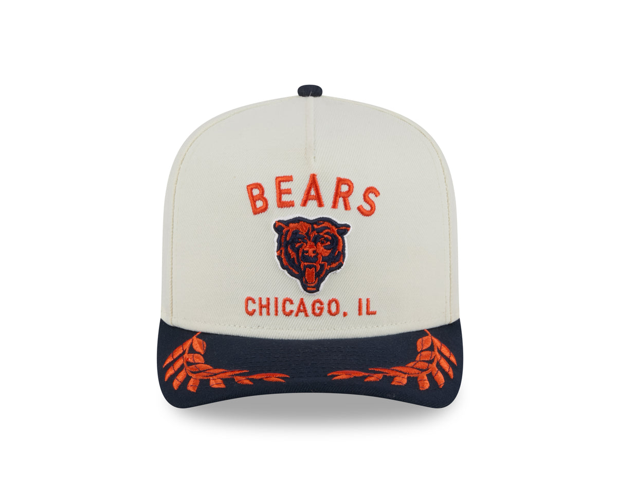 Men's Chicago Bears New Era 2025 NFL Draft Chrome A-Frame 9FIFTY Snapback Adjustable Hat - Pro Jersey Sports