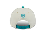 Men's Miami Dolphins New Era 2025 NFL Draft Chrome A-Frame 9FIFTY Snapback Adjustable Hat - Pro Jersey Sports