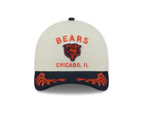Men's Chicago Bears New Era 2025 NFL Draft Chrome M-Crown 9FORTY Snapback Adjustable Hat - Pro Jersey Sports
