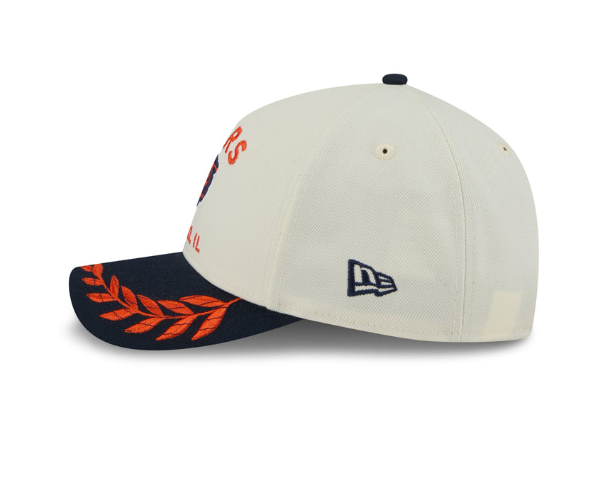 Men's Chicago Bears New Era 2025 NFL Draft Chrome M-Crown 9FORTY Snapback Adjustable Hat - Pro Jersey Sports