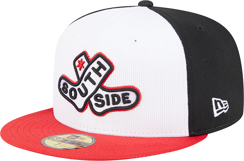 Chicago White Sox New Era Black/White/Red 2025 City Connect Batting Practice 59FIFTY Fitted Hat - Pro Jersey Sports