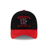 Men's Houston Texans New Era 2025 NFL Draft Black 39THIRTY Flex Fit Hat - Pro Jersey Sports