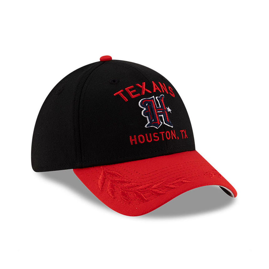 Men's Houston Texans New Era 2025 NFL Draft Black 39THIRTY Flex Fit Hat - Pro Jersey Sports