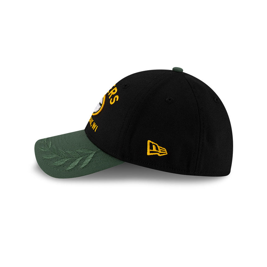 Men's Green Bay Packers New Era 2025 NFL Draft Black 39THIRTY Flex Fit Hat - Pro Jersey Sports