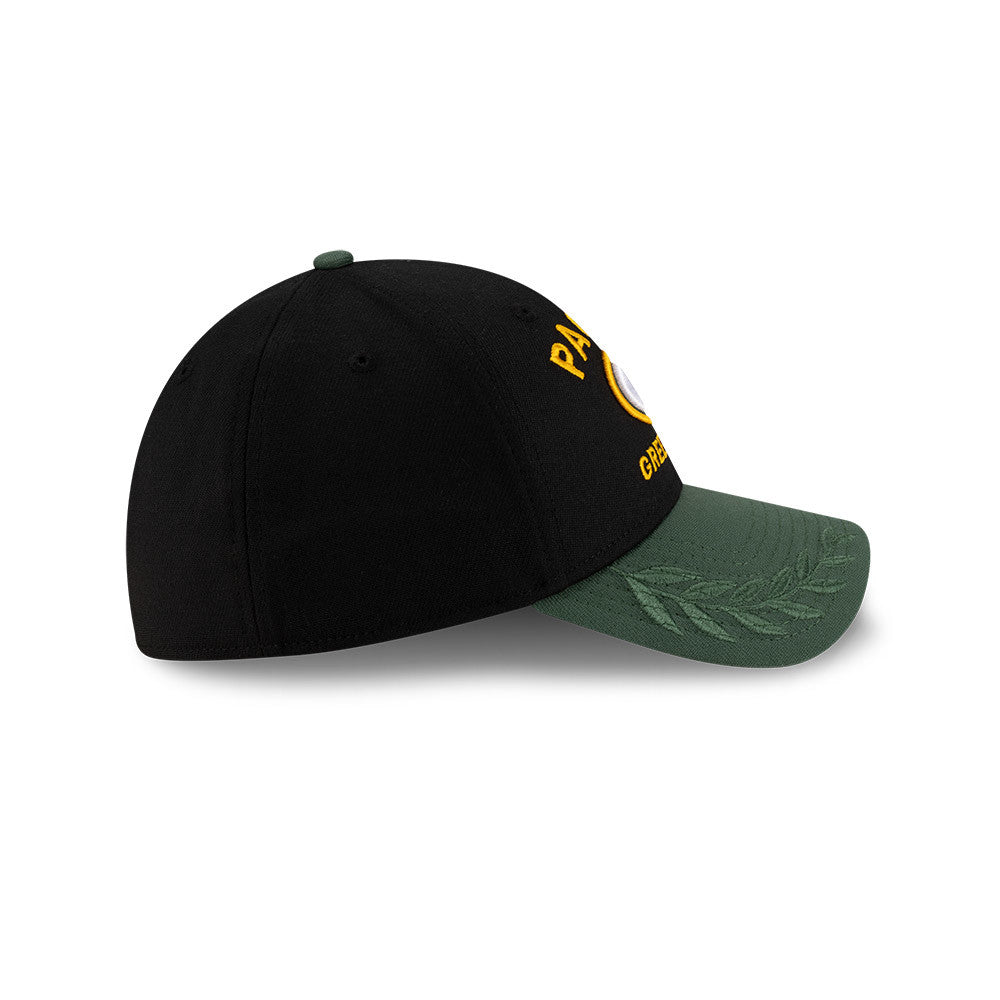 Men's Green Bay Packers New Era 2025 NFL Draft Black 39THIRTY Flex Fit Hat - Pro Jersey Sports