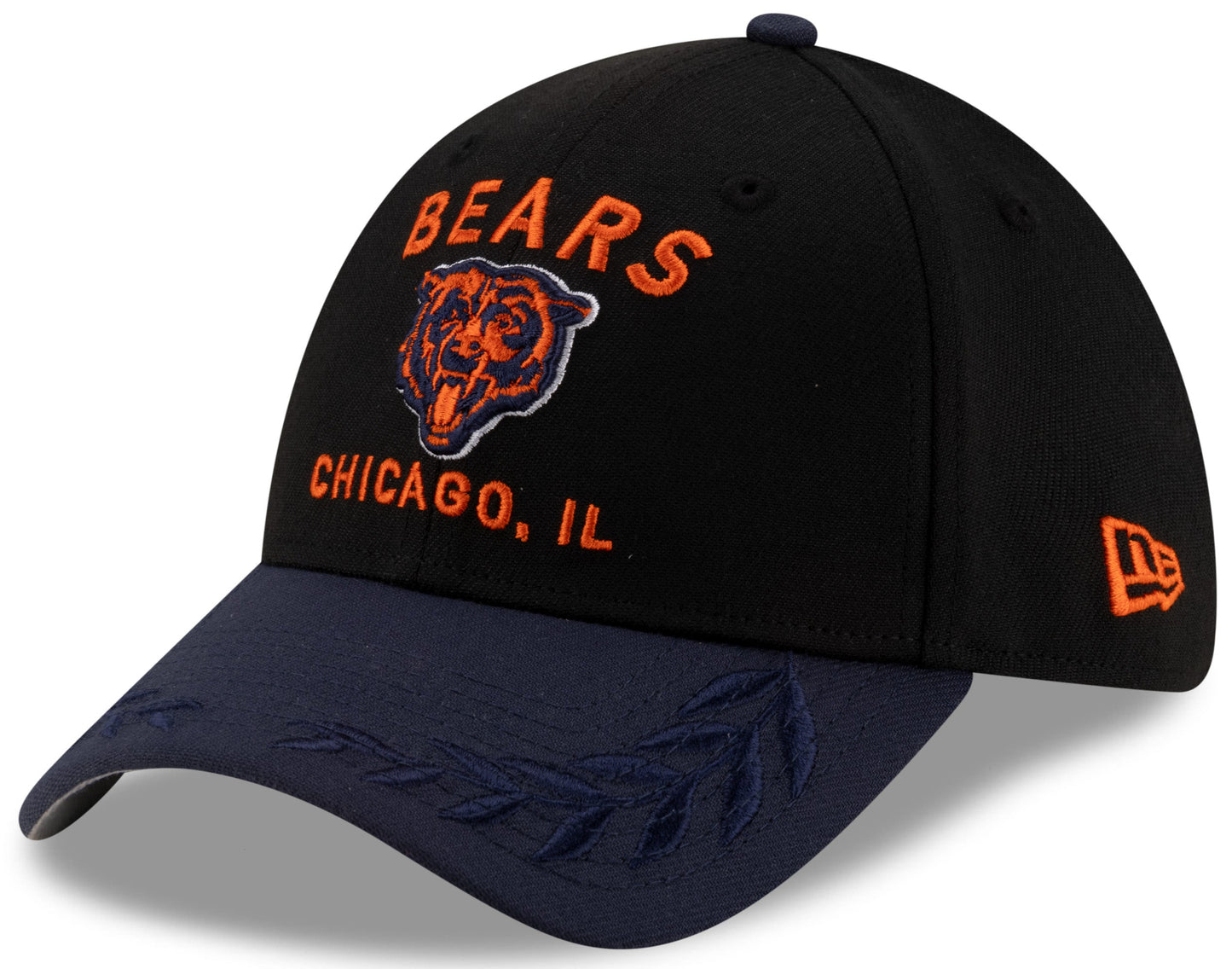 Men's Chicago Bears New Era 2025 NFL Draft Black 39THIRTY Flex Fit Hat - Pro Jersey Sports