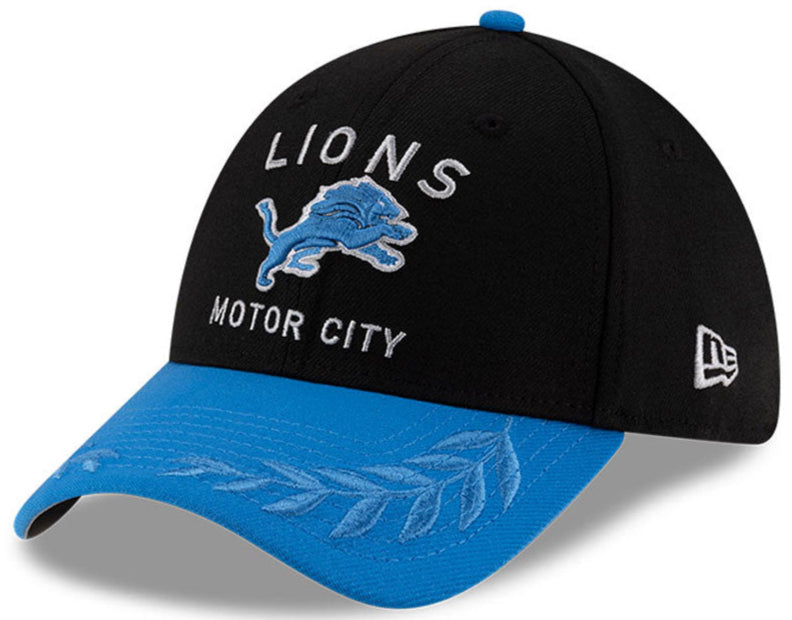 Men's Detroit Lions New Era 2025 NFL Draft Black 39THIRTY Flex Fit Hat - Pro Jersey Sports
