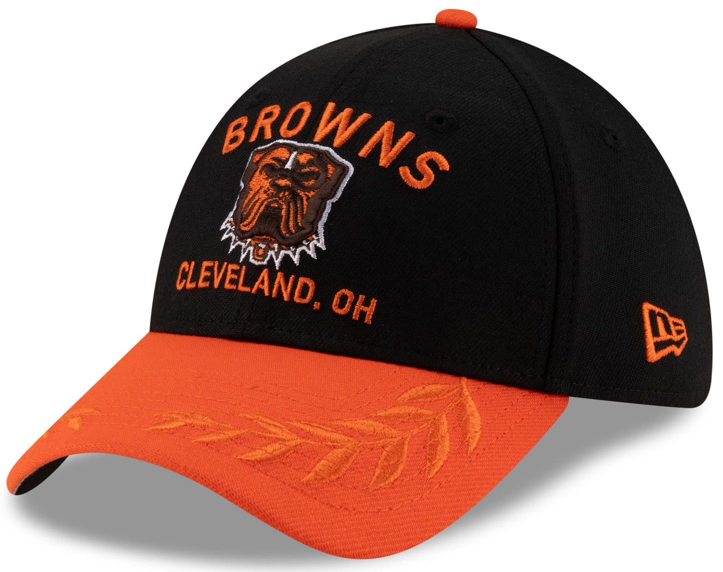 Men's Cleveland Browns New Era 2025 NFL Draft Black 39THIRTY Flex Fit Hat - Pro Jersey Sports