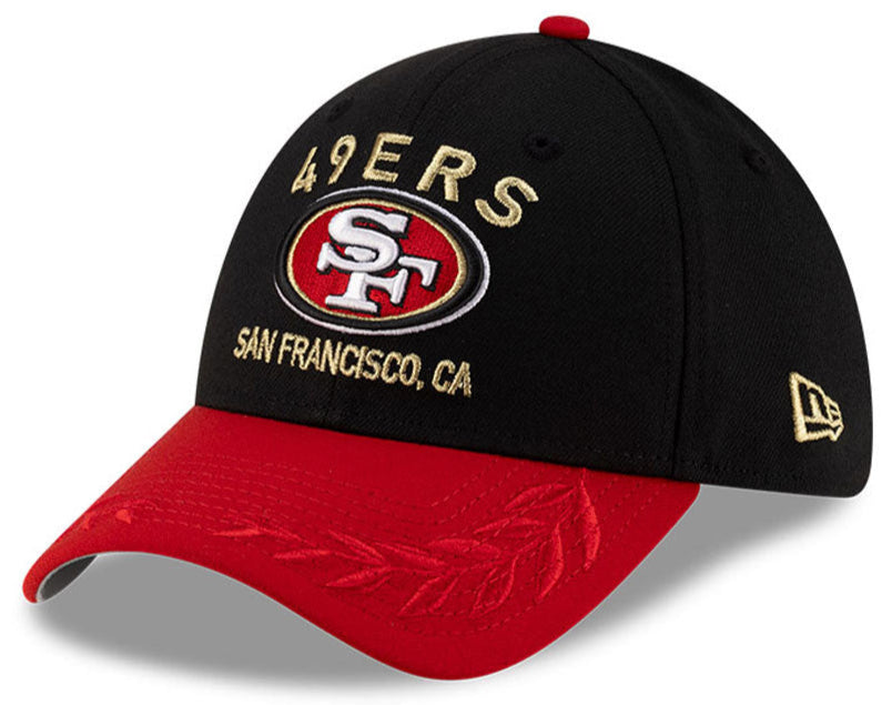 Men's San Francisco 49ers New Era 2025 NFL Draft Black 39THIRTY Flex Fit Hat - Pro Jersey Sports
