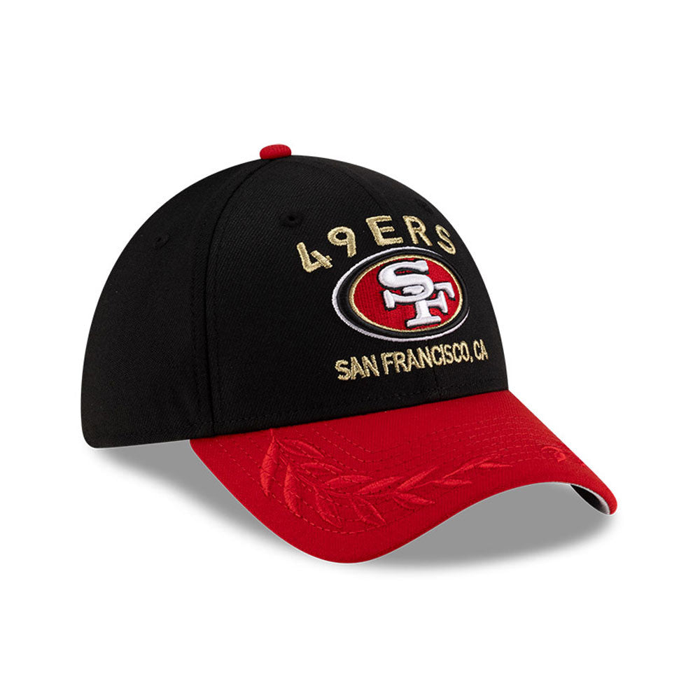 Men's San Francisco 49ers New Era 2025 NFL Draft Black 39THIRTY Flex Fit Hat - Pro Jersey Sports