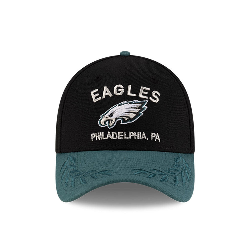 Men's Philadelphia Eagles New Era 2025 NFL Draft Black 39THIRTY Flex Fit Hat - Pro Jersey Sports