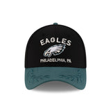 Men's Philadelphia Eagles New Era 2025 NFL Draft Black 39THIRTY Flex Fit Hat - Pro Jersey Sports