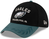 Men's Philadelphia Eagles New Era 2025 NFL Draft Black 39THIRTY Flex Fit Hat - Pro Jersey Sports