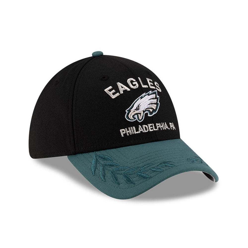 Men's Philadelphia Eagles New Era 2025 NFL Draft Black 39THIRTY Flex Fit Hat - Pro Jersey Sports