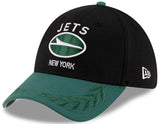 Men's New York Jets New Era 2025 NFL Draft Black 39THIRTY Flex Fit Hat - Pro Jersey Sports