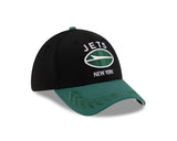 Men's New York Jets New Era 2025 NFL Draft Black 39THIRTY Flex Fit Hat - Pro Jersey Sports