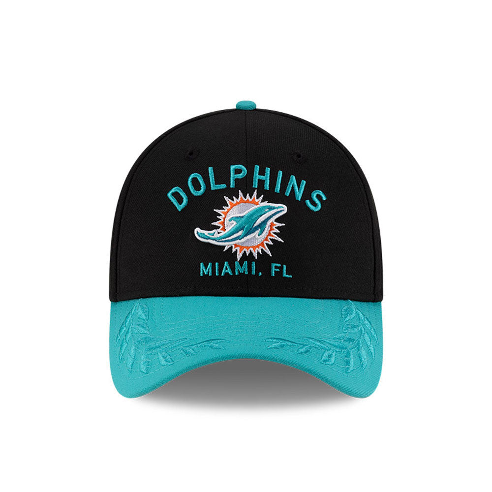 Men's Miami Dolphins New Era 2025 NFL Draft Black 39THIRTY Flex Fit Hat - Pro Jersey Sports