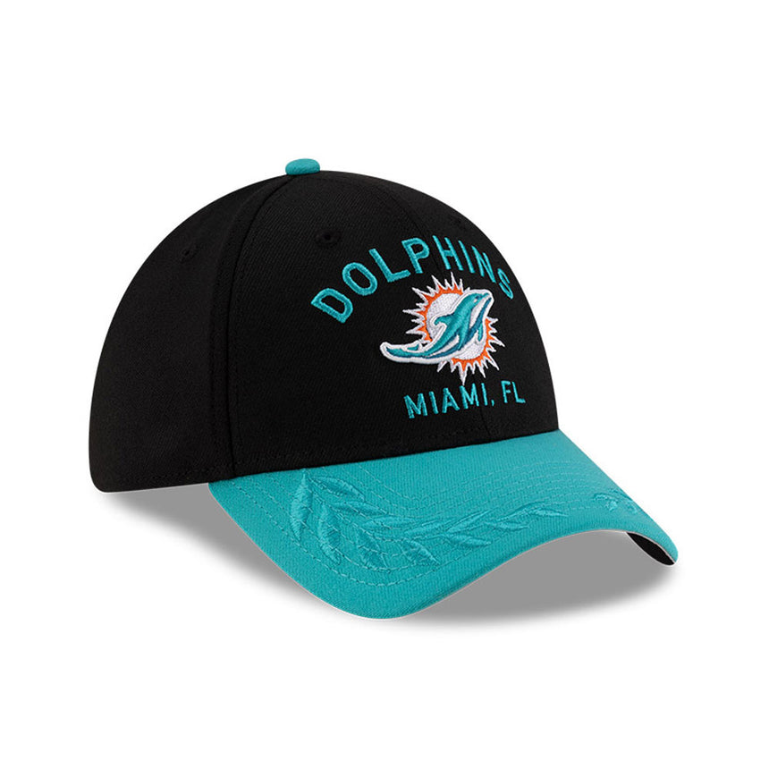 Men's Miami Dolphins New Era 2025 NFL Draft Black 39THIRTY Flex Fit Hat - Pro Jersey Sports