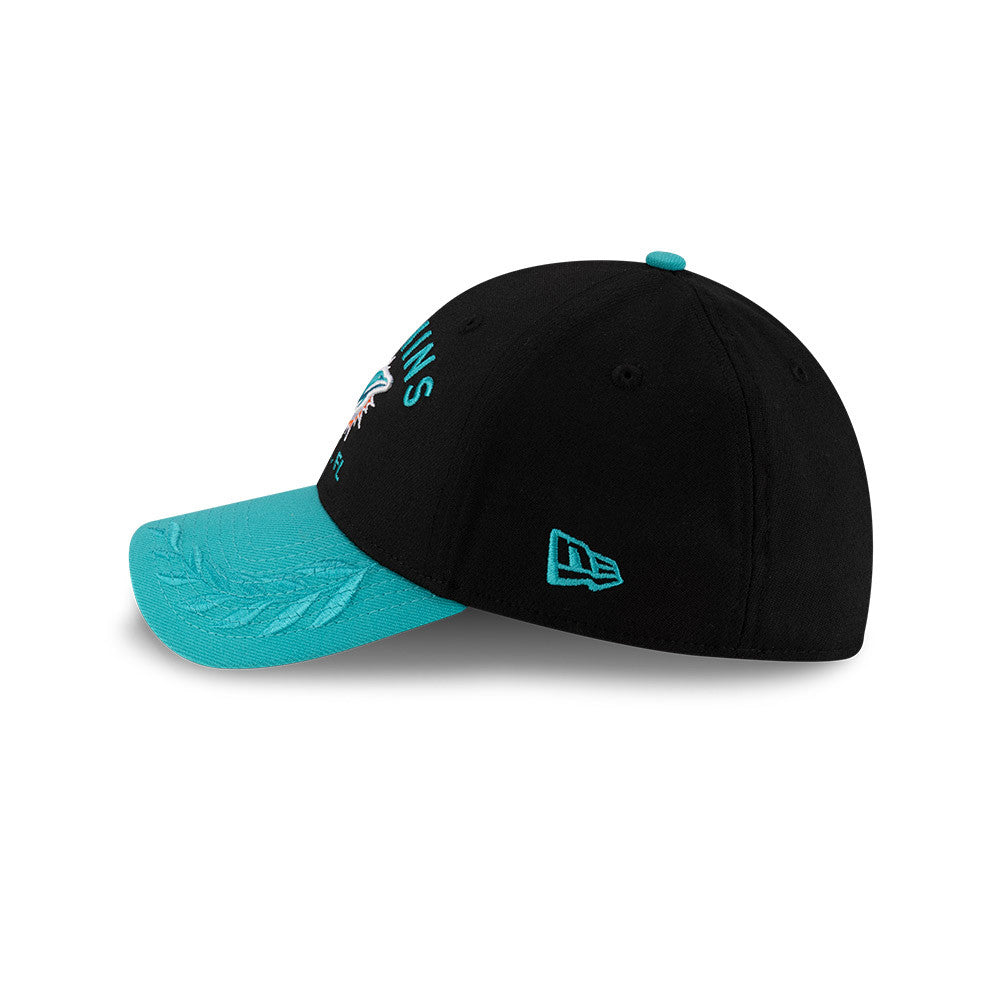 Men's Miami Dolphins New Era 2025 NFL Draft Black 39THIRTY Flex Fit Hat - Pro Jersey Sports