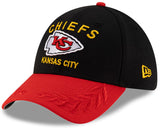 Men's Kansas City Chiefs New Era 2025 NFL Draft Black 39THIRTY Flex Fit Hat - Pro Jersey Sports