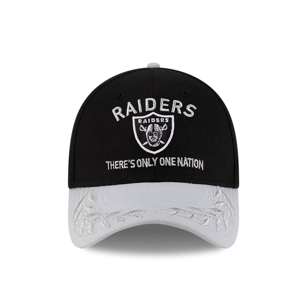 Men's Las Vegas Raiders New Era 2025 NFL Draft Black 39THIRTY Flex Fit Hat - Pro Jersey Sports
