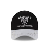 Men's Las Vegas Raiders New Era 2025 NFL Draft Black 39THIRTY Flex Fit Hat - Pro Jersey Sports