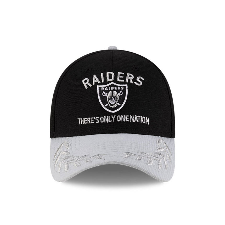 Men's Las Vegas Raiders New Era 2025 NFL Draft Black 39THIRTY Flex Fit Hat - Pro Jersey Sports