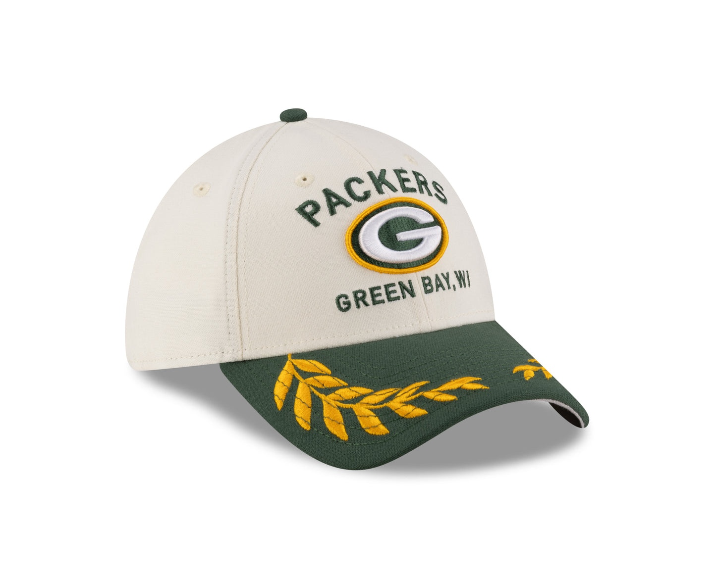 Men's Green Bay Packers New Era 2025 NFL Draft Chrome 39THIRTY Flex Fit Hat - Pro Jersey Sports