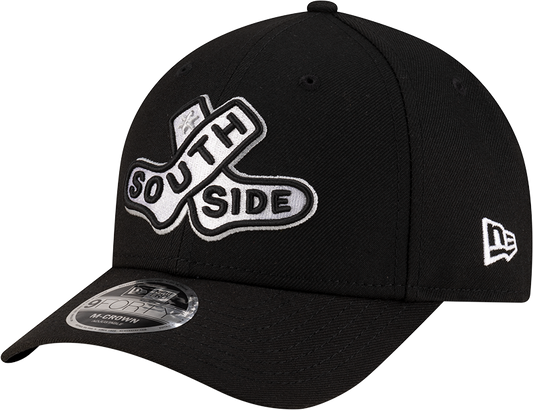 Chicago White Sox New Era 2025 City Connect Batting Practice Black Team Color 9FORTY M-Crown Adjustable Hat - Pro Jersey Sports