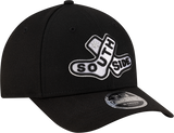 Chicago White Sox New Era 2025 City Connect Batting Practice Black Team Color 9FORTY M-Crown Adjustable Hat - Pro Jersey Sports