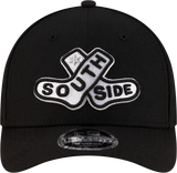 Chicago White Sox New Era 2025 City Connect Batting Practice Black Team Color 9FORTY M-Crown Adjustable Hat - Pro Jersey Sports