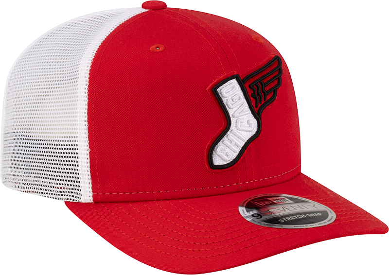 Chicago White Sox City Connect Red 9SEVENTY Trucker Adjustable Hat - Pro Jersey Sports