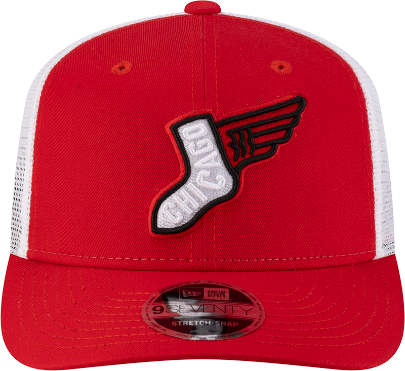 Chicago White Sox City Connect Red 9SEVENTY Trucker Adjustable Hat - Pro Jersey Sports