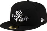 Chicago White Sox New Era 2025 City Connect Batting Practice Team Color 59FIFTY Fitted Hat -Black - Pro Jersey Sports