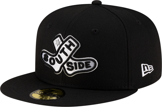 Chicago White Sox New Era 2025 City Connect Batting Practice Team Color 59FIFTY Fitted Hat -Black - Pro Jersey Sports